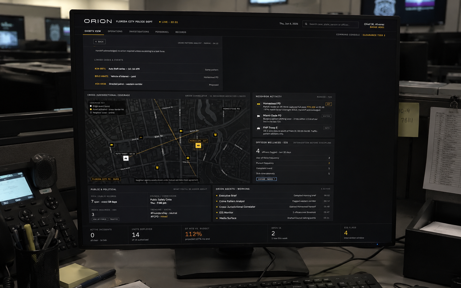 BOLO Agent — ORION command view