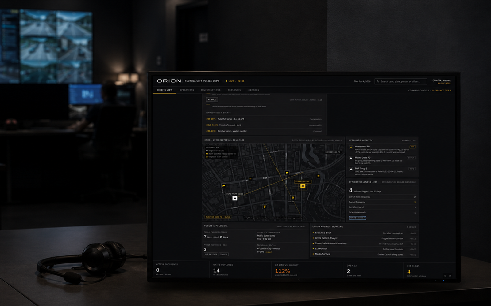 Dispatch Agent — ORION command view