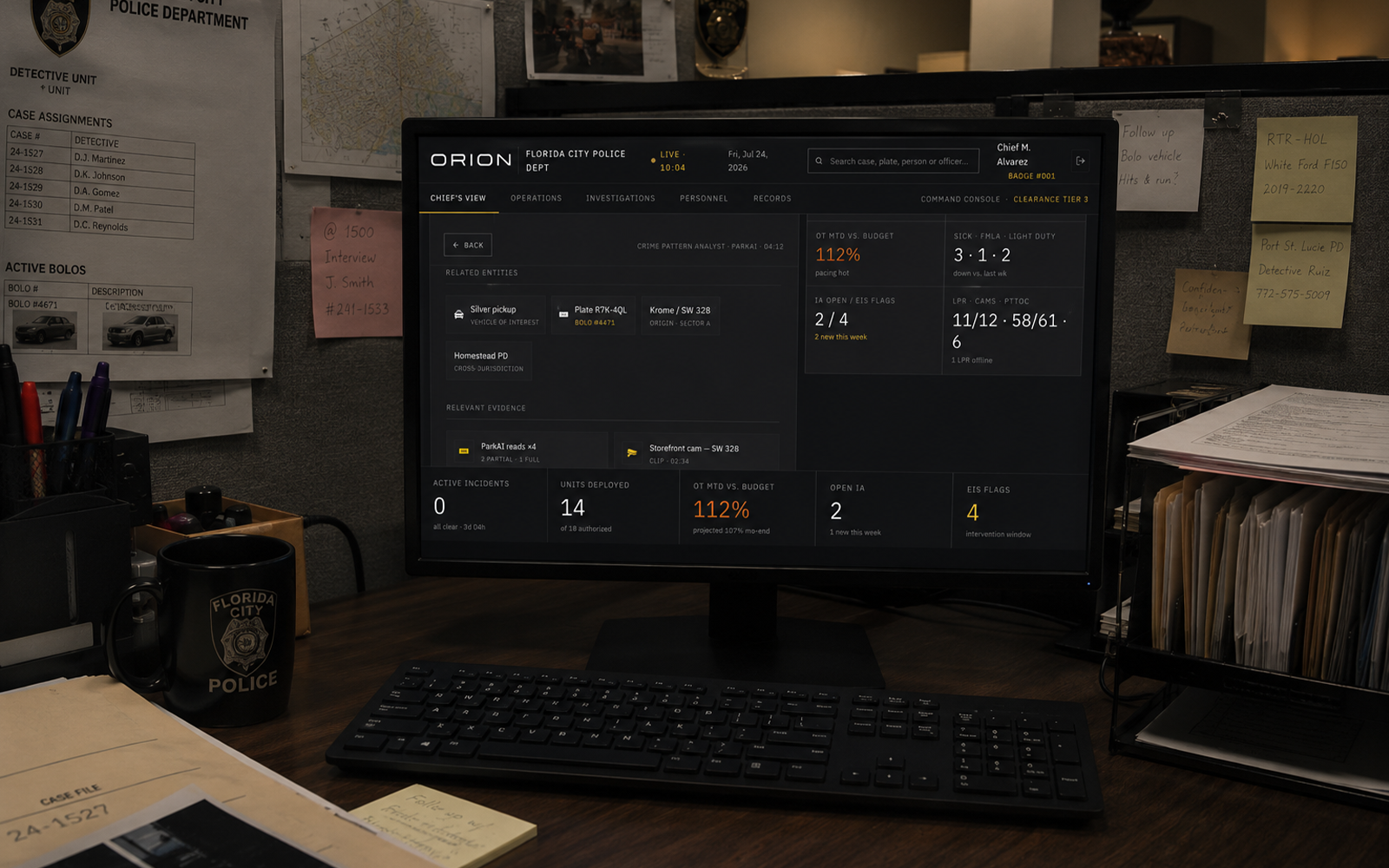 Investigations Agent — ORION command view