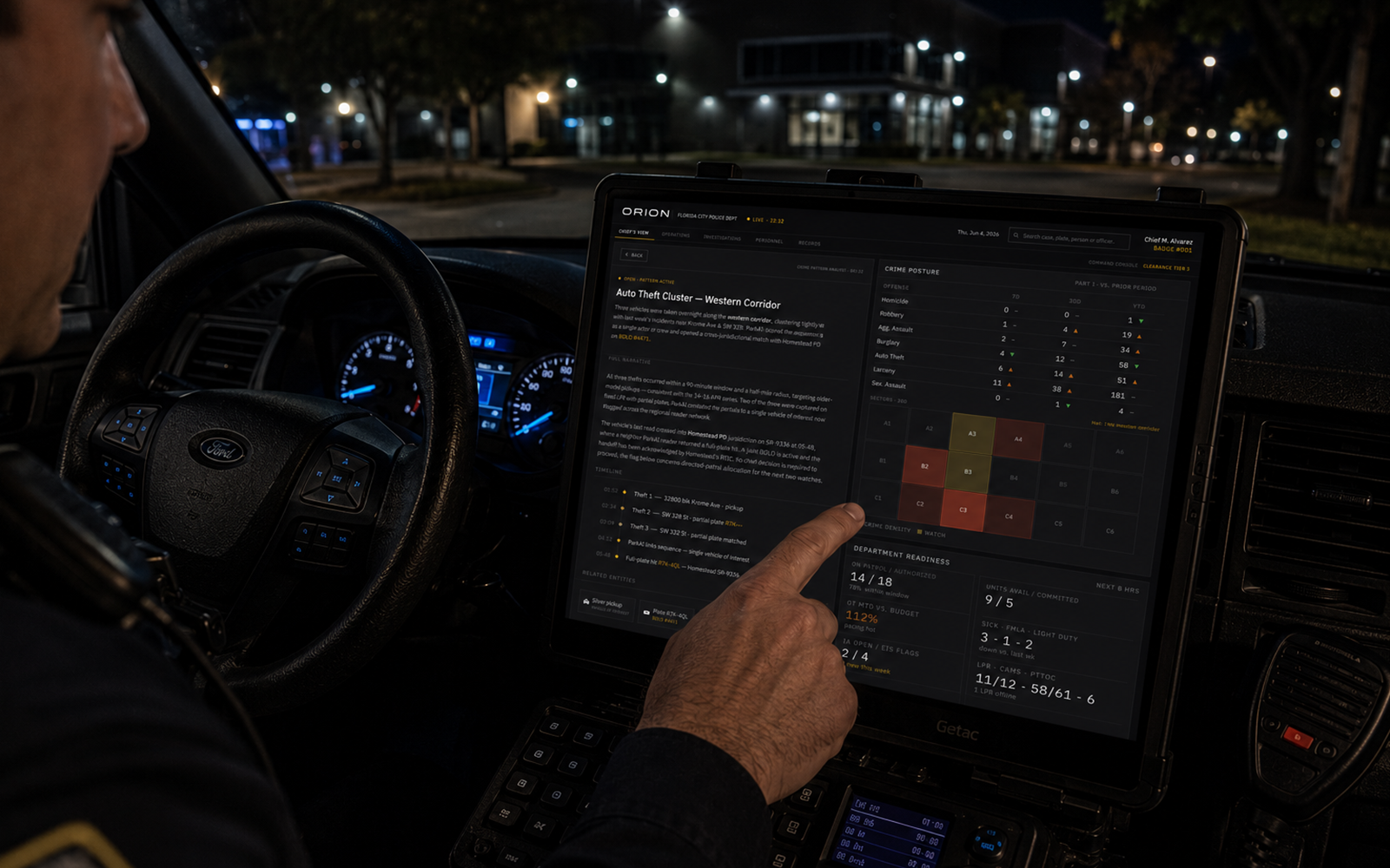 Patrol Agent — ORION command view